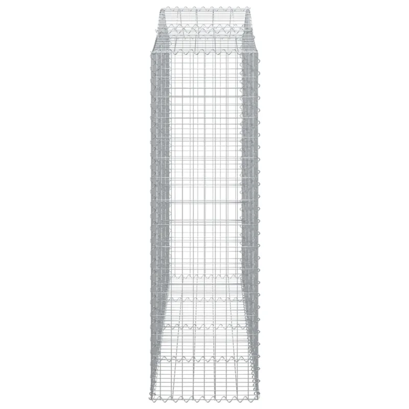 Išlenkti gabiono krepšiai, 5vnt., 200x50x160/180cm, geležis
