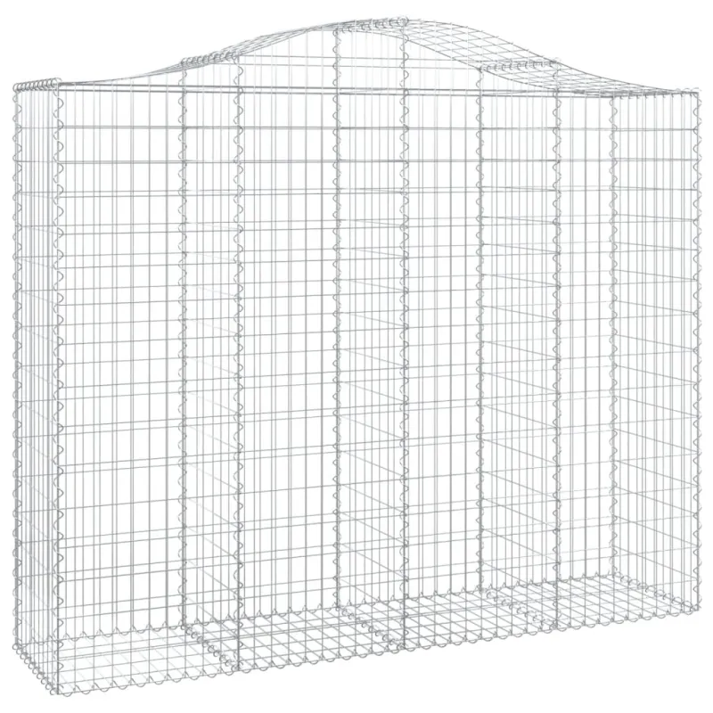 Išlenkti gabiono krepšiai, 13vnt., 200x50x160/180cm, geležis