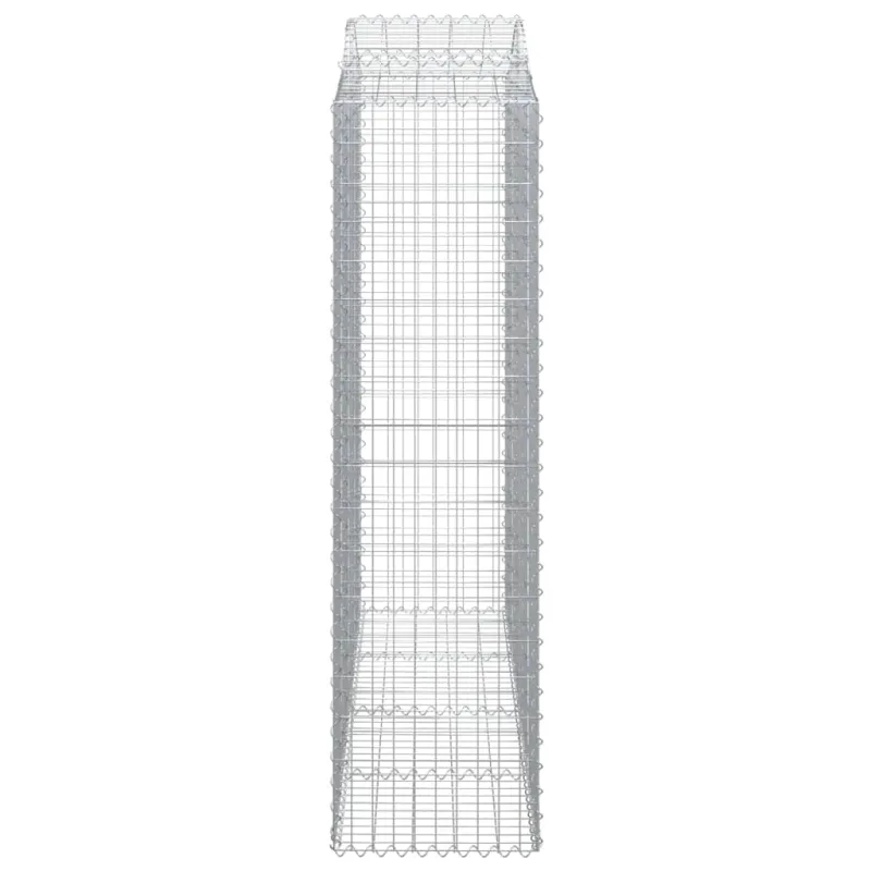 Išlenkti gabiono krepšiai, 3vnt., 200x50x180/200cm, geležis
