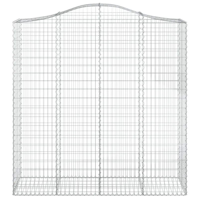 Išlenkti gabiono krepšiai, 2vnt., 200x50x200/220cm, geležis