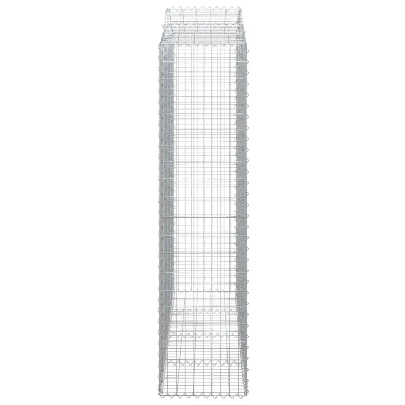 Išlenkti gabiono krepšiai, 2vnt., 200x50x200/220cm, geležis