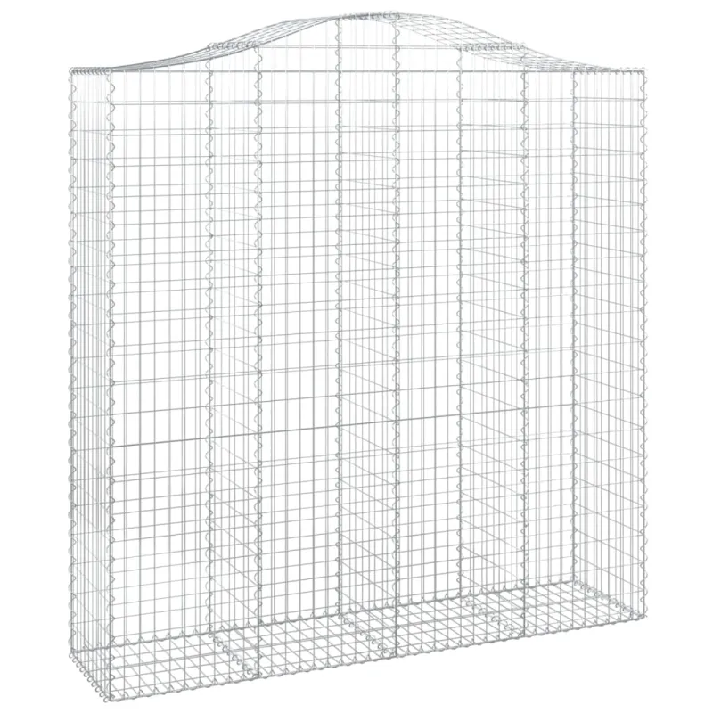 Išlenkti gabiono krepšiai, 3vnt., 200x50x200/220cm, geležis