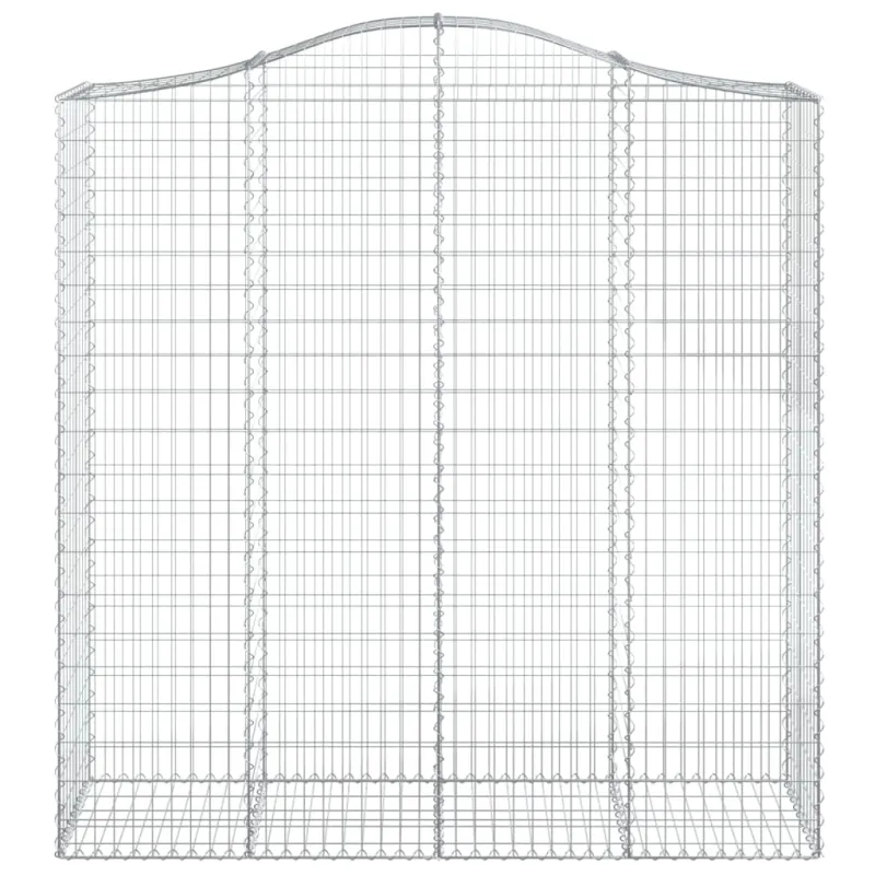 Išlenkti gabiono krepšiai, 5vnt., 200x50x200/220cm, geležis
