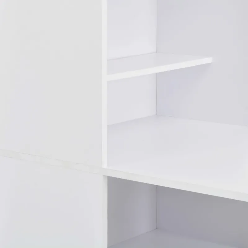 Baro stalas su spintele, baltas, 115x59x200cm