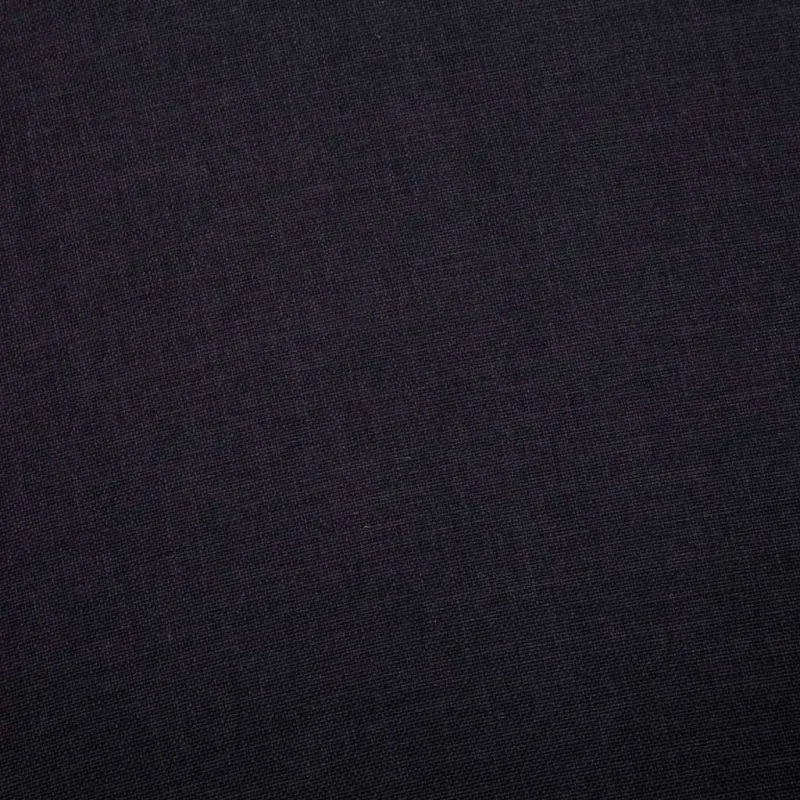 Trivietė sofa, juoda, audinys