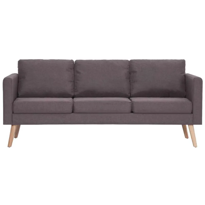 Trivietė sofa, taupe spalvos, audinys