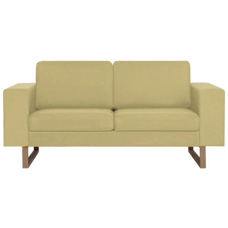 Dvivietė sofa, žalia, audinys