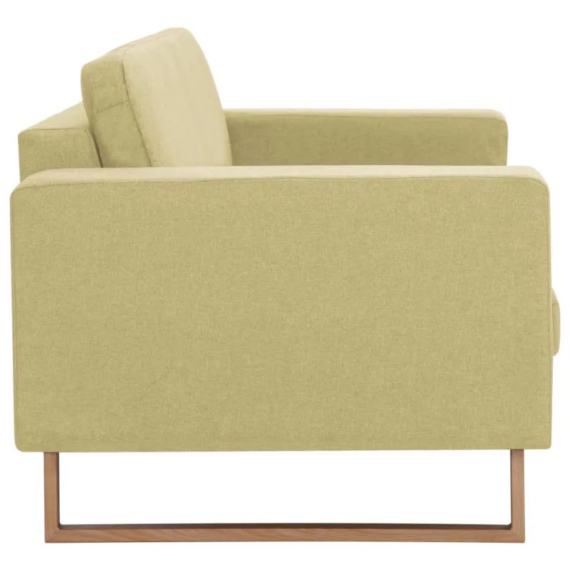 Dvivietė sofa, žalia, audinys
