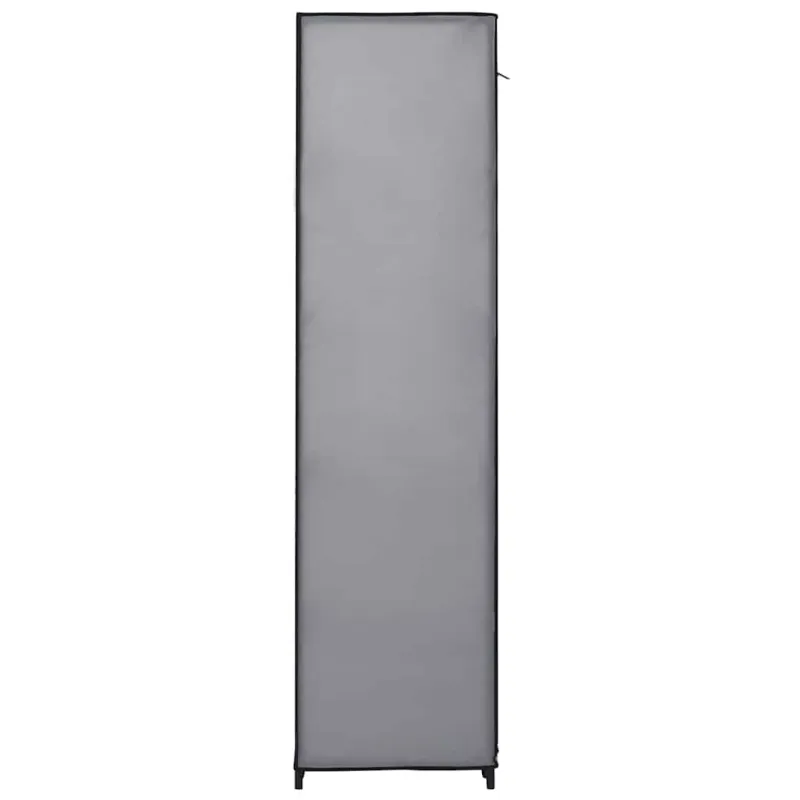 Drab. spinta su skyr. ir stryp., pilka, 150x45x176cm, audinys