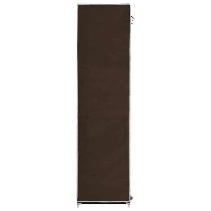 Drab. spinta su skyr. ir stryp., ruda, 150x45x175cm, audinys