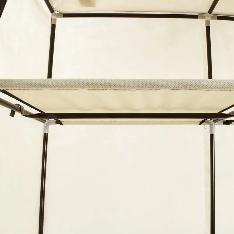 Drab. spinta su skyr. ir stryp., krem. sp., 150x45x175cm, aud.