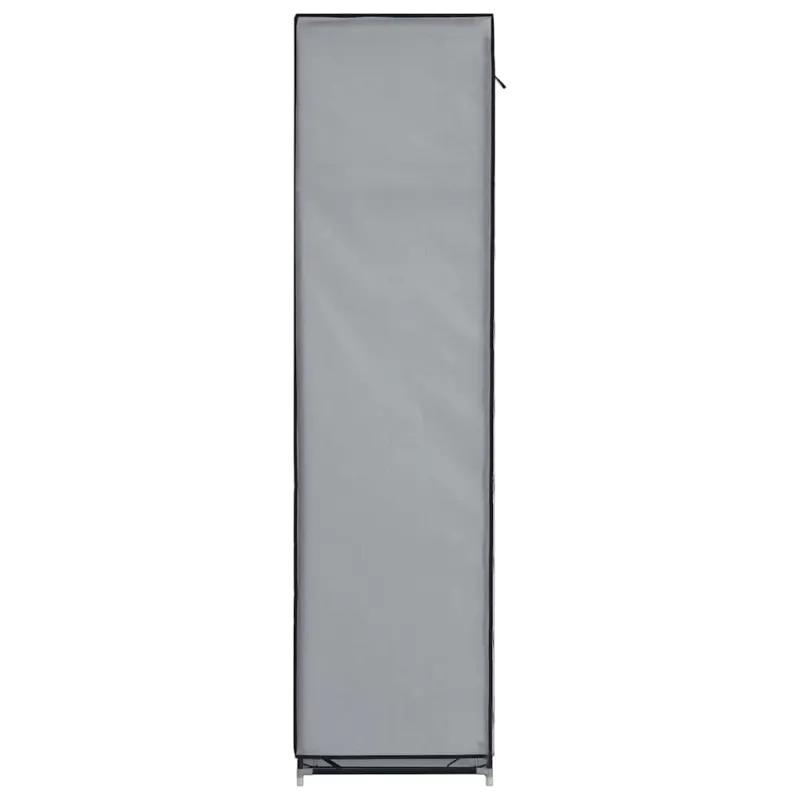 Drab. spinta su skyr. ir stryp., pilka, 150x45x175cm, audinys