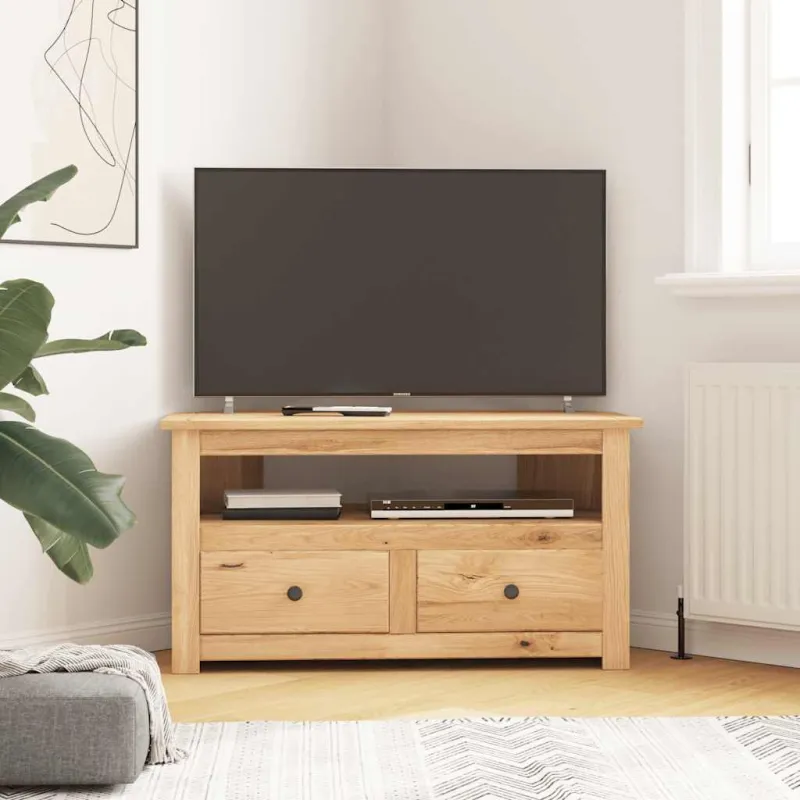 Kampinė TV spintelė Panama, 93x49x49cm, pušies masyvas