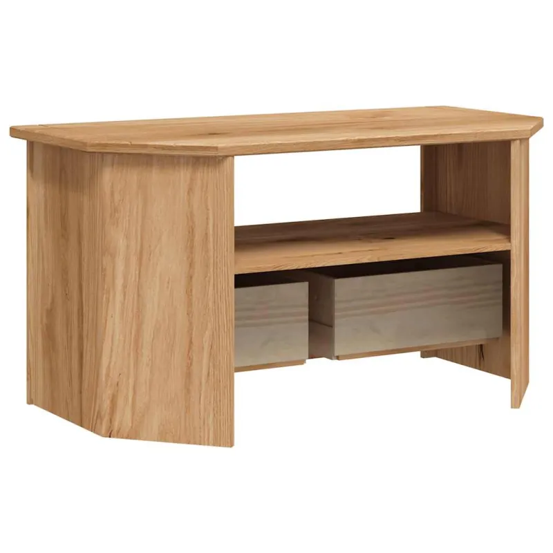 Kampinė TV spintelė Panama, 93x49x49cm, pušies masyvas