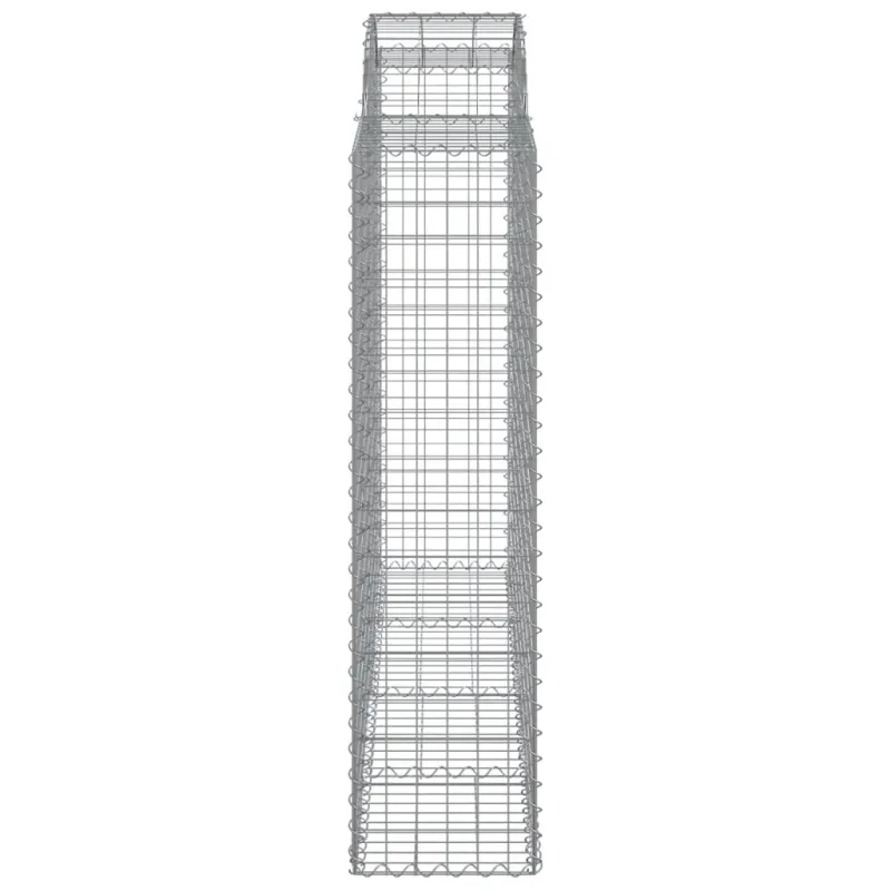 Išlenkti gabiono krepšiai, 5vnt., 200x50x160/180cm, geležis
