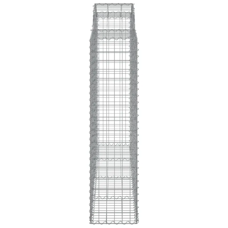 Išlenkti gabiono krepšiai, 8vnt., 200x50x160/180cm, geležis
