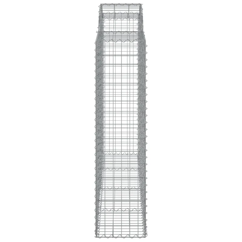 Išlenkti gabiono krepšiai, 20 vnt., 200x50x160/180cm, geležis