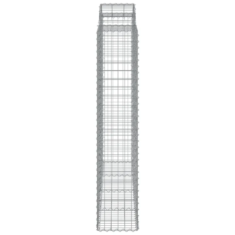 Išlenkti gabiono krepšiai, 2vnt., 200x50x200/220cm, geležis