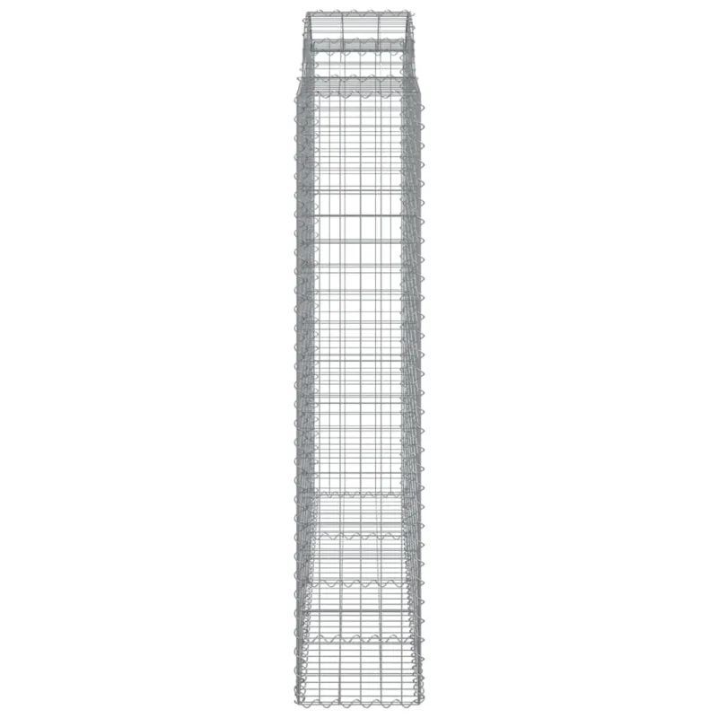 Išlenkti gabiono krepšiai, 4vnt., 200x50x200/220cm, geležis