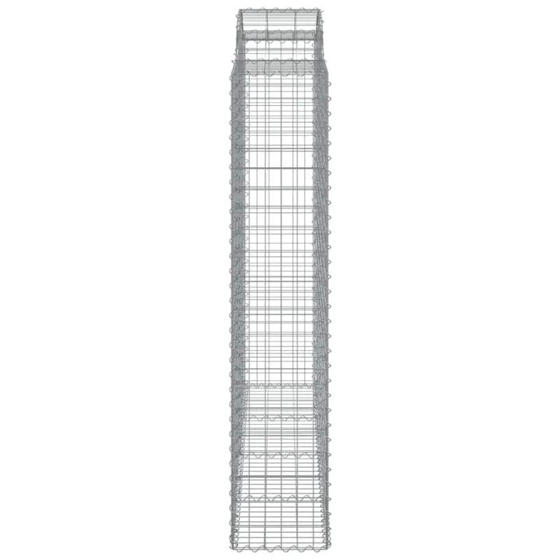Išlenkti gabiono krepšiai, 11vnt., 200x50x200/220cm, geležis
