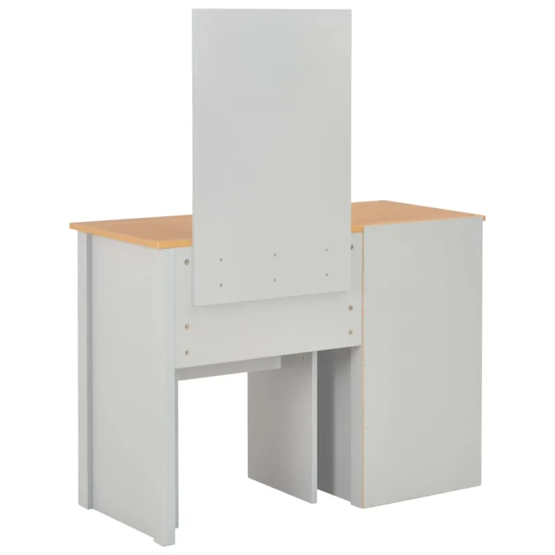 Kosmetinis stal. su veidrodž. ir tab., pilk. sp., 104x45x131cm