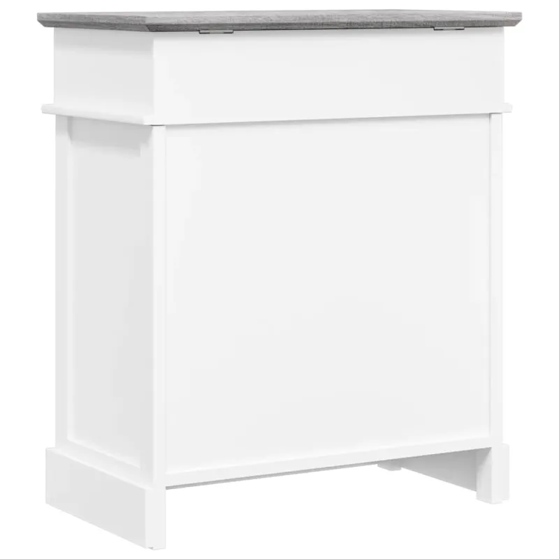 Spintelė batams, pilkos sp., 50x28x58cm, paulovnijos mediena