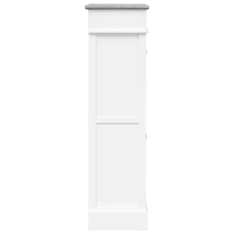 Spintelė batams, pilka, 50x28x98cm, paulovnijos mediena