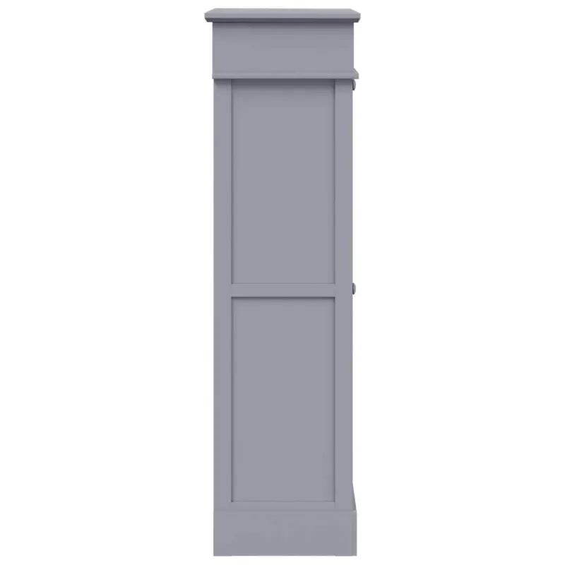 Spintelė batams, pilkos sp., 50x28x98 cm, paulovnijos mediena