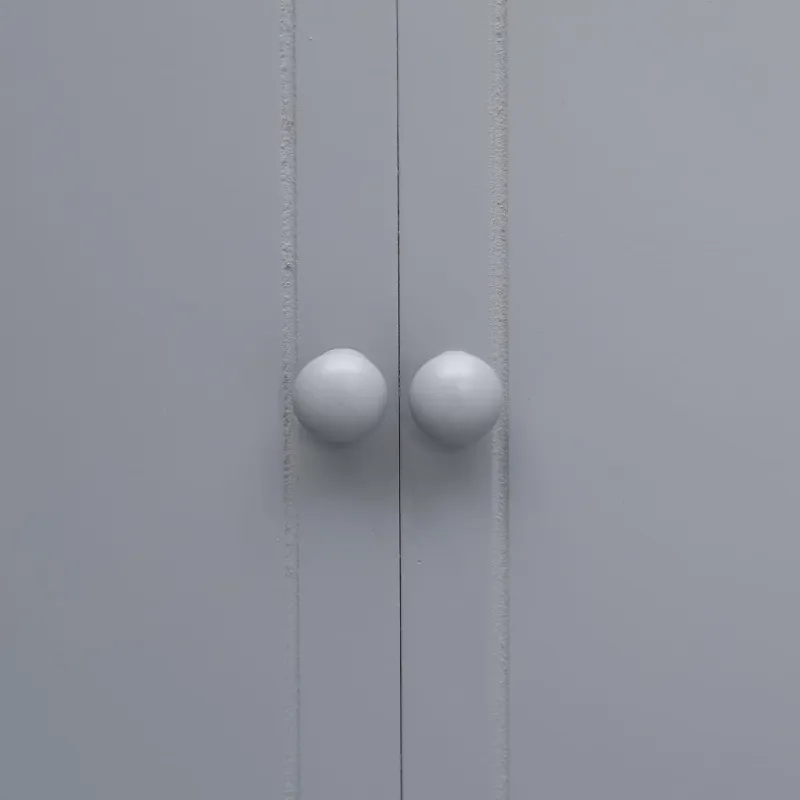 Vonios spintelė, pilka, 46x24x116cm, paulovnijos mediena