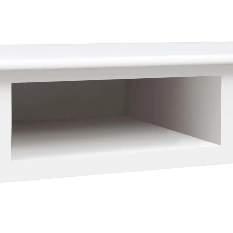 Rašomasis stalas, baltos spalvos, 110x45x76 cm, mediena
