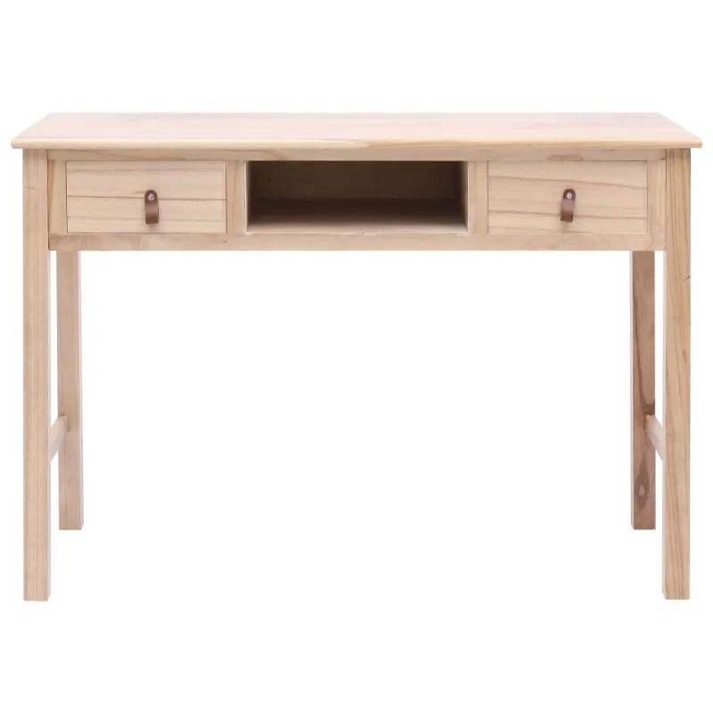 Rašomasis stalas, natūralios spalvos, 110x45x76 cm, mediena