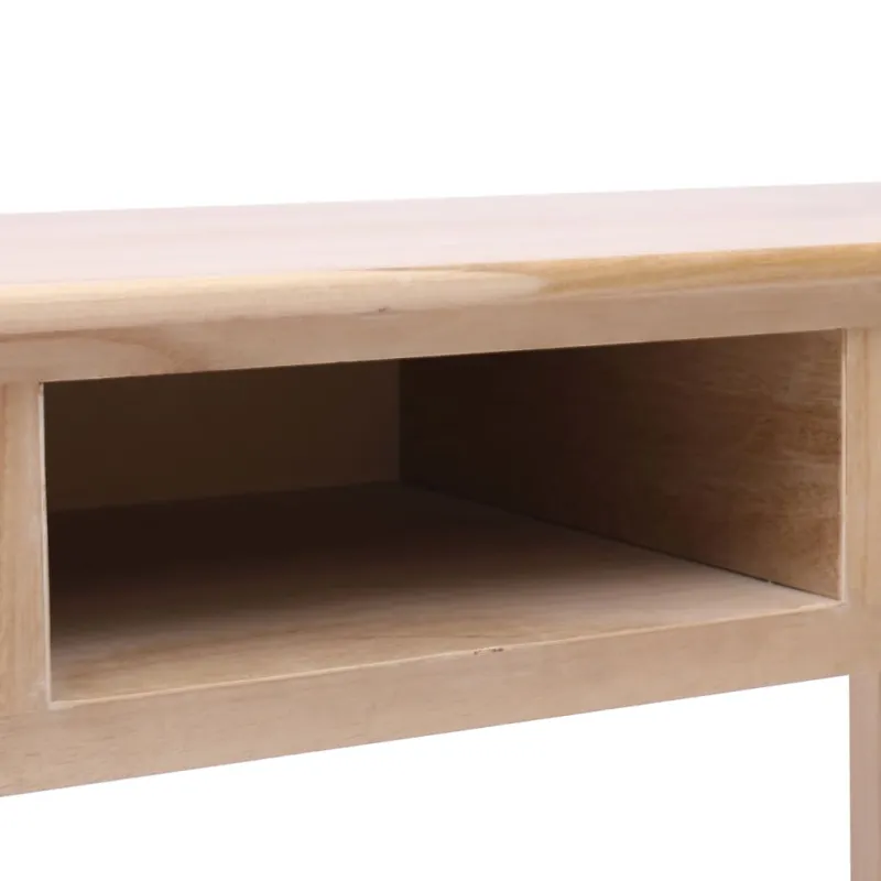 Rašomasis stalas, natūralios spalvos, 110x45x76 cm, mediena