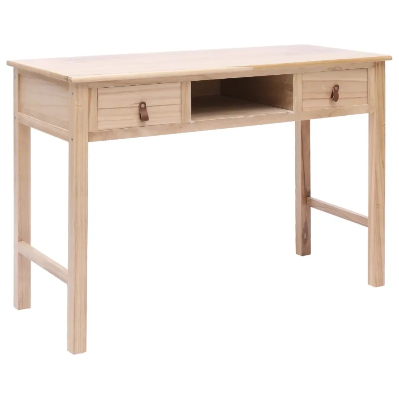 Rašomasis stalas, natūralios spalvos, 110x45x76 cm, mediena