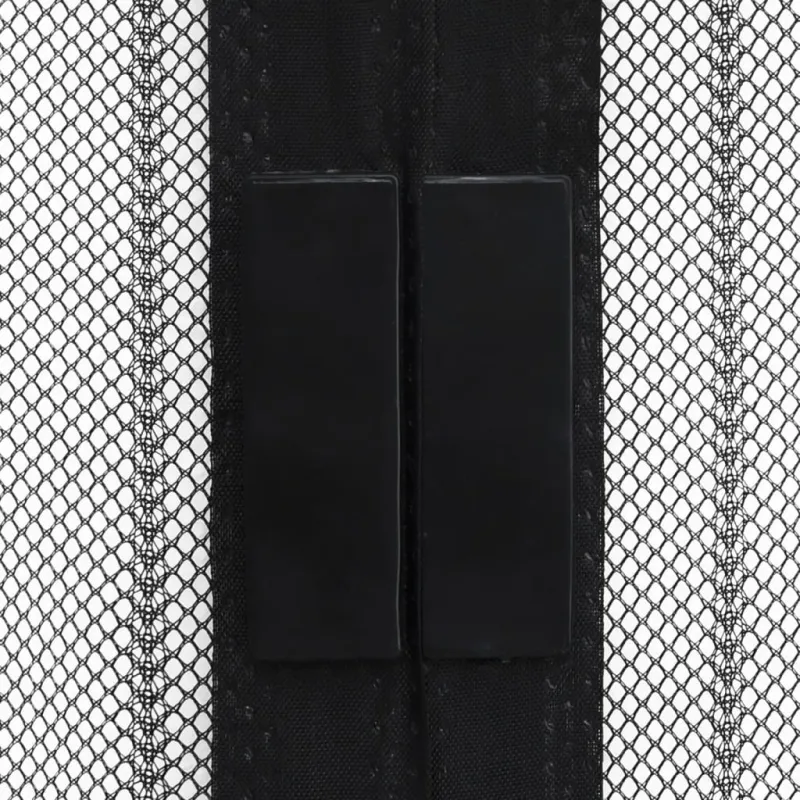 Tinkleliai nuo vabzdžių durims, 2vnt., juodi, 200x80cm