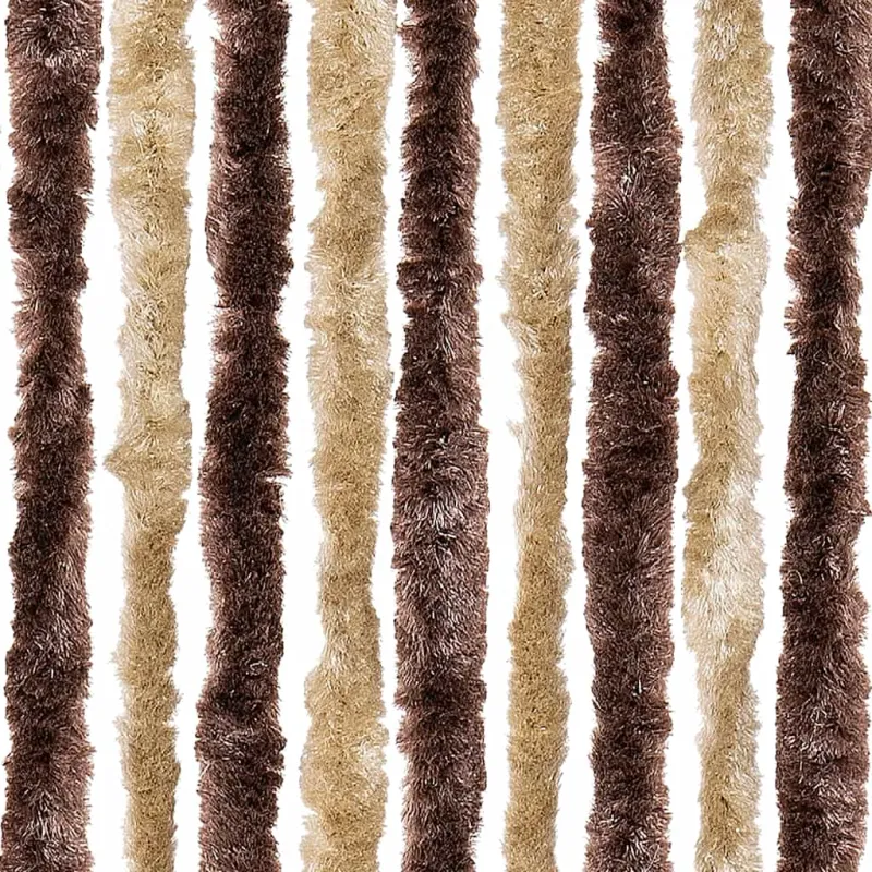 Užuolaida nuo vabzdžių, smėl. ir švies. rud., 56x185 cm šenilis