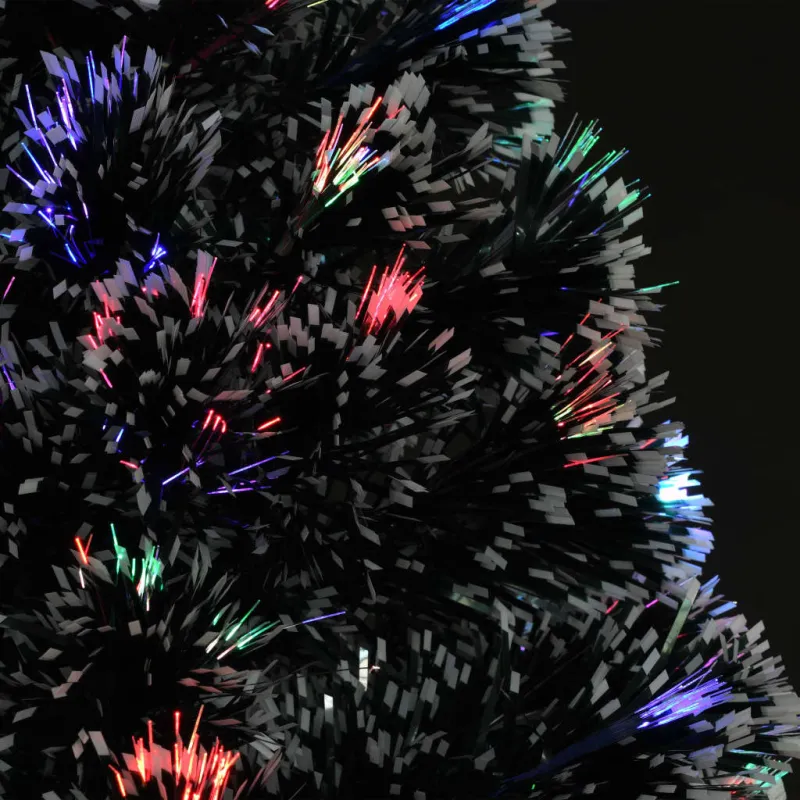 Apšviesta Kalėdų eglutė su stovu ir LED, 120cm, optinis pluoštas