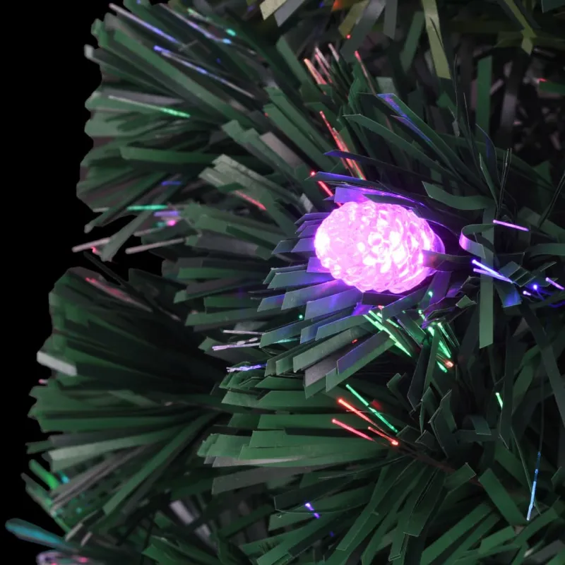 Šviečianti Kalėdų eglutė su stovu ir LED, 240cm, optinis pluoštas