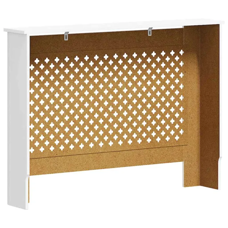 Radiatoriaus uždangalas, baltos sp., 112x19x81,5cm, MDF