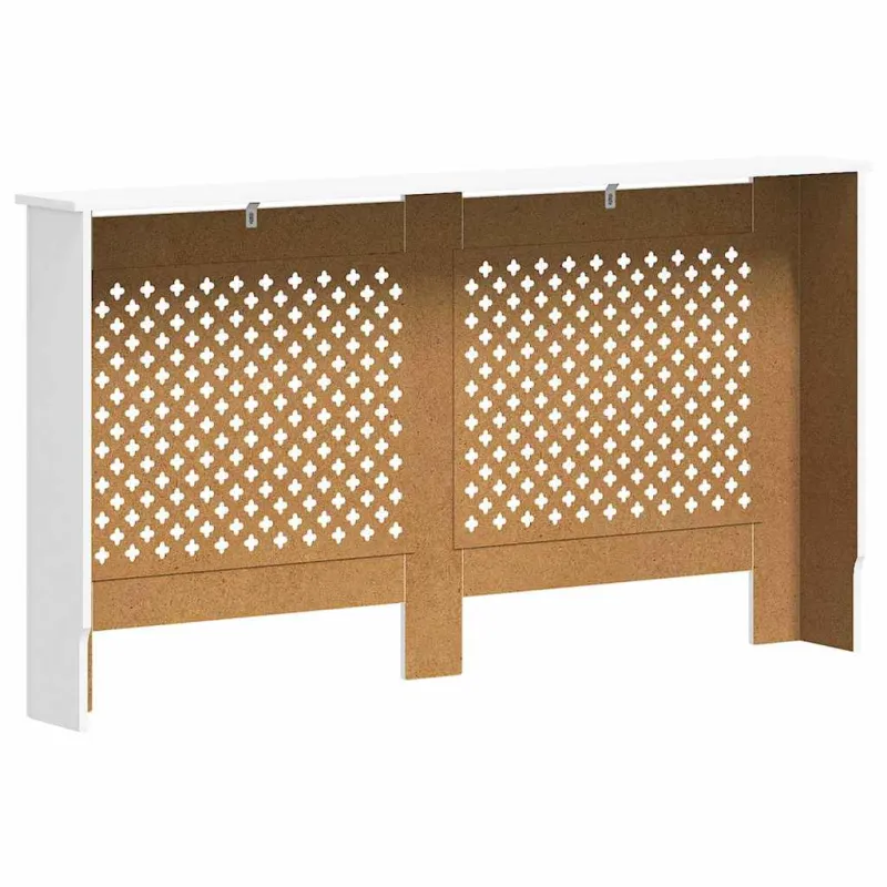 Radiatoriaus uždangalas, baltos sp., 152x19x81,5cm, MDF