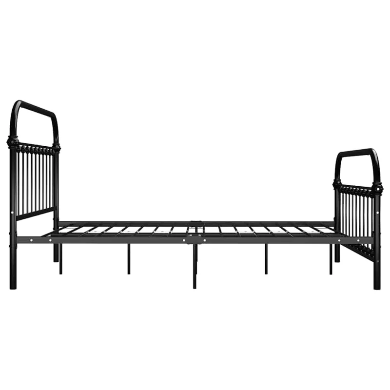 Lovos rėmas, juodos spalvos, 140x200cm, metalas