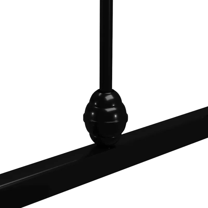 Lovos rėmas, juodos spalvos, 140x200cm, metalas