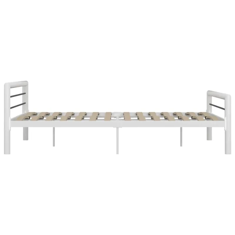 Lovos rėmas, baltos ir juodos spalvos, 180x200cm, metalas