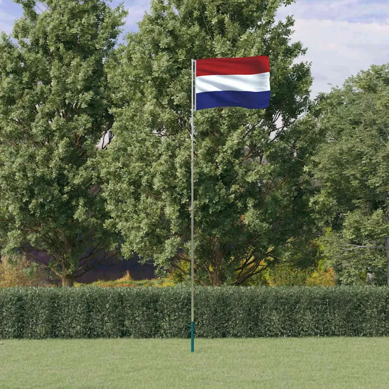 Nyderlandų vėliava su stiebu, aliuminis, 5,5m