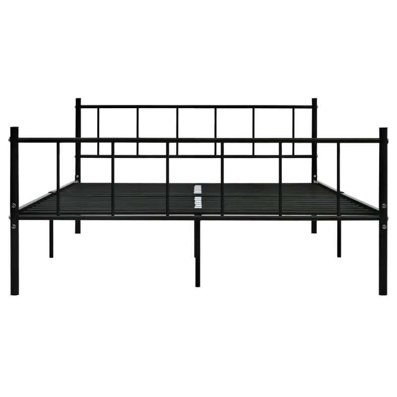 Lovos rėmas, juodos spalvos, 180x200cm, metalas