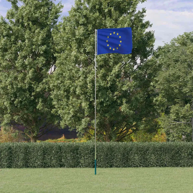 Europos vėliava su stiebu, aliuminis, 5,5m