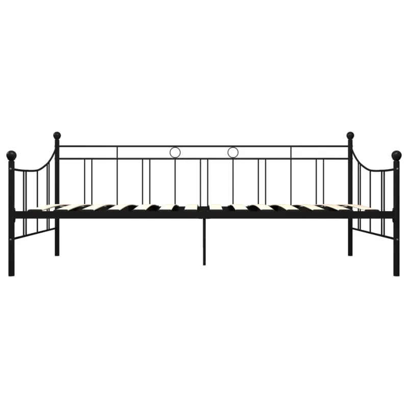 Lovos rėmas, juodos spalvos, 90x200cm, metalas