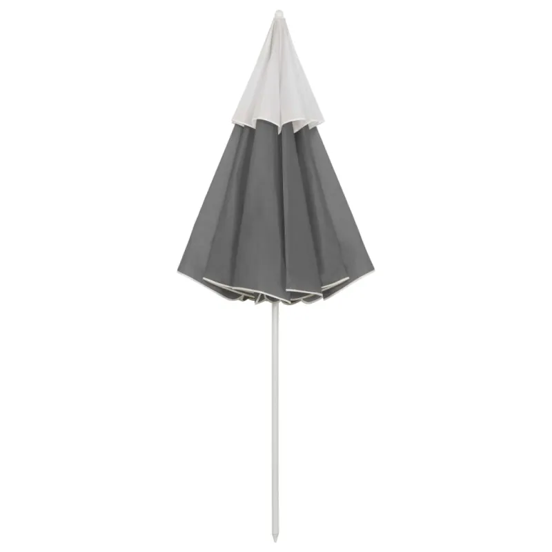 Paplūdimio skėtis nuo saulės, antracito spalvos, 300cm