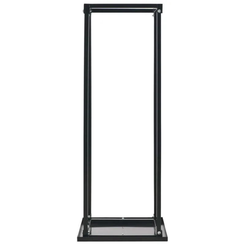 Stovas malkoms su pagrindu, juodos sp., 37x37x113 cm, plienas