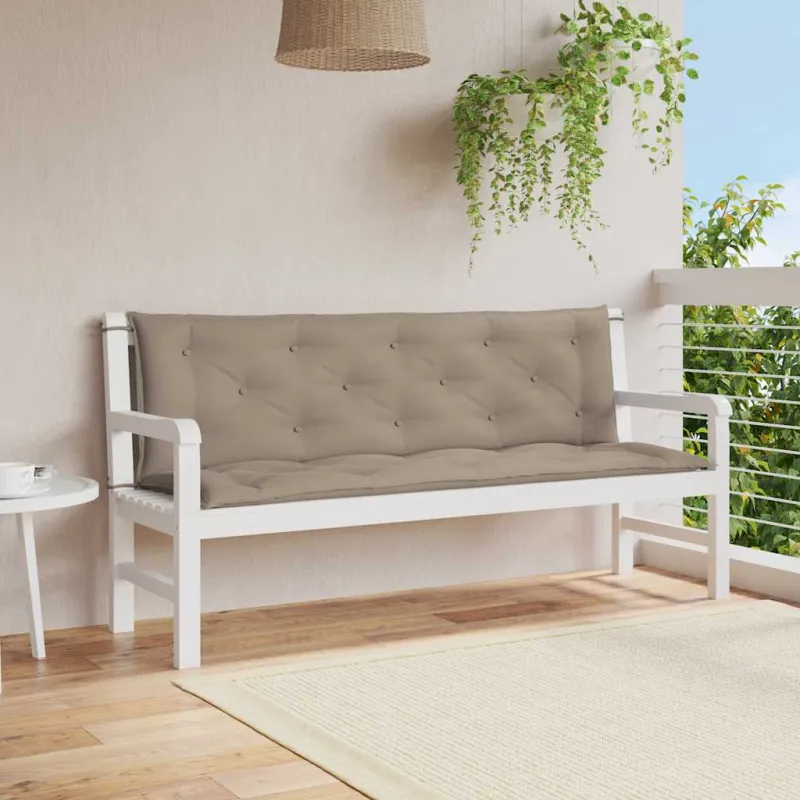 Sodo suoliuko pagalvėlė, taupe, 150x(50+50)x7cm, audinys
