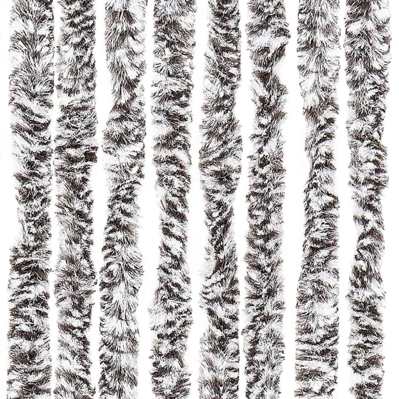 Užuolaida nuo vabzdžių, ruda ir smėlio, 56x200cm, šenilis